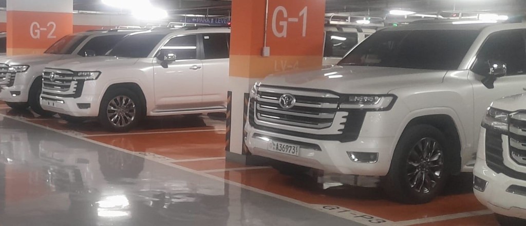 White Toyota Land Cruiser LC300 executive fleet