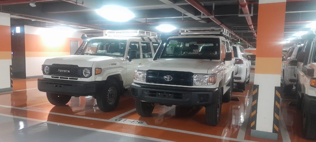 Land Cruiser event fleet staging